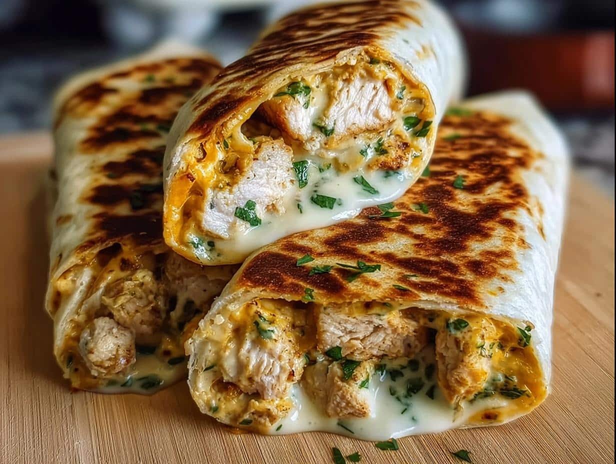 Ooey Gooey Cheesy Garlic: 4 Amazing Wraps - Ooey Gooey Cheesy Garlic - additional detail