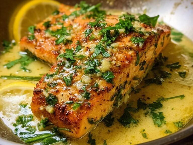 Salmon Garlic Lemon Butter