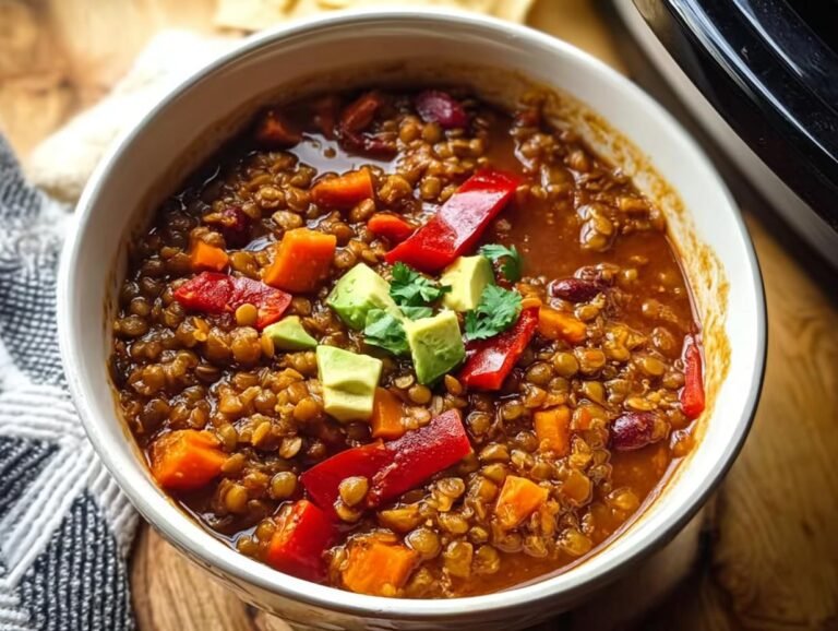 Slow Cooker Vegetarian Lentil