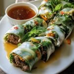 Thai Basil Beef Rolls