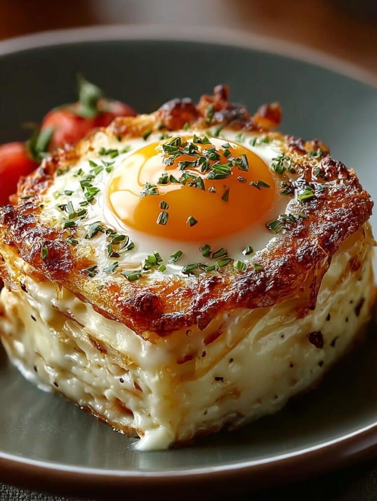 Baked Eggs Napoleon