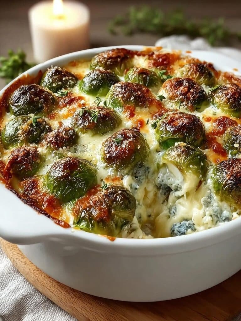 Brussels Sprouts Gratin with