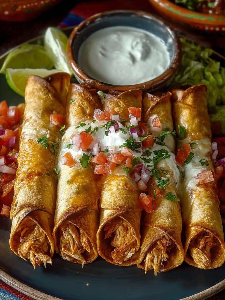 Chicken Flautas Mexicanas