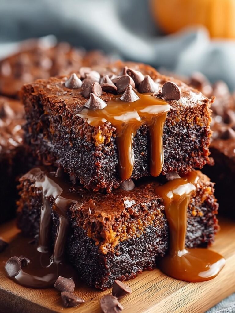 Chocolate Pumpkin Brownies