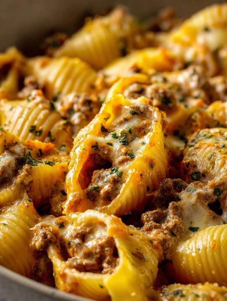 Creamy Beef Shells Irresistible