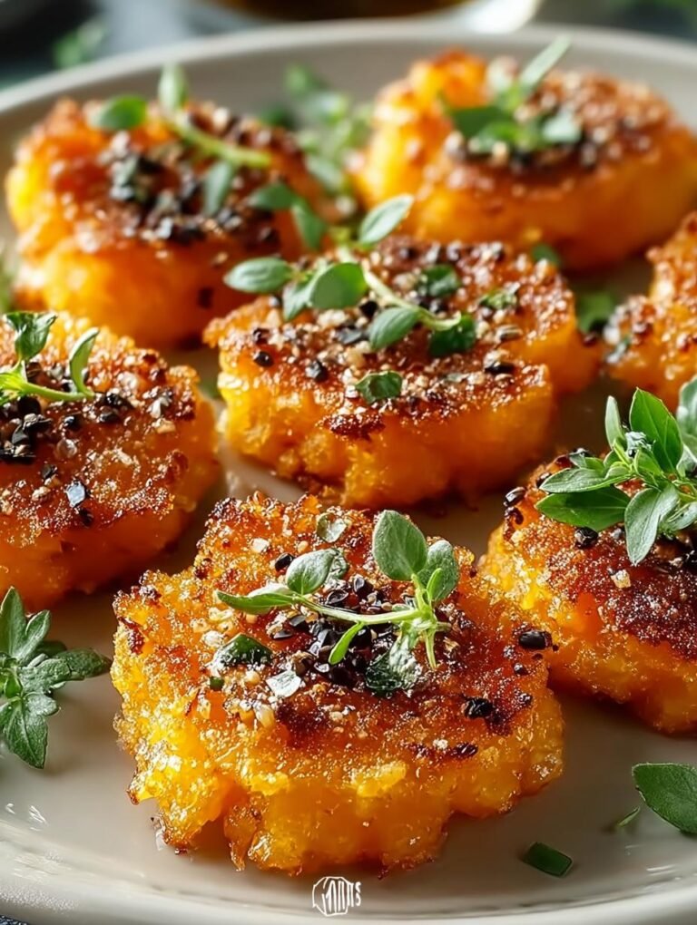 Crispy Smashed Carrots Bites