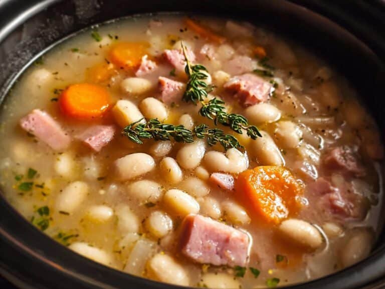 Crockpot White Bean Ham