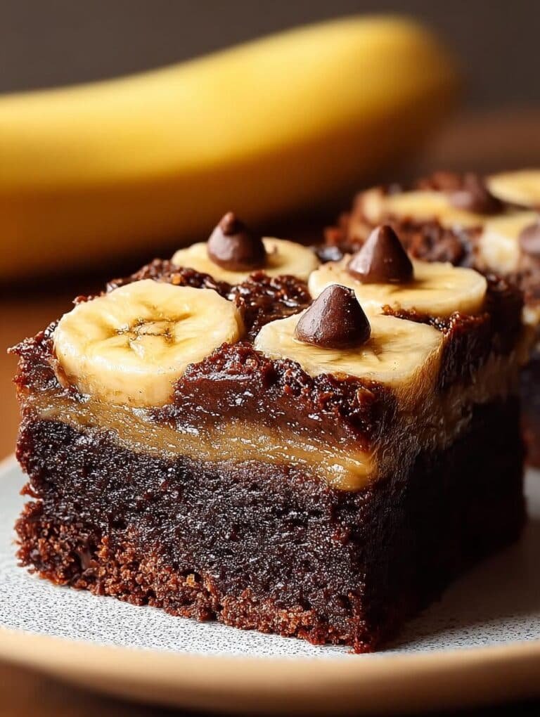 Fudgy Banana Bread Brownies