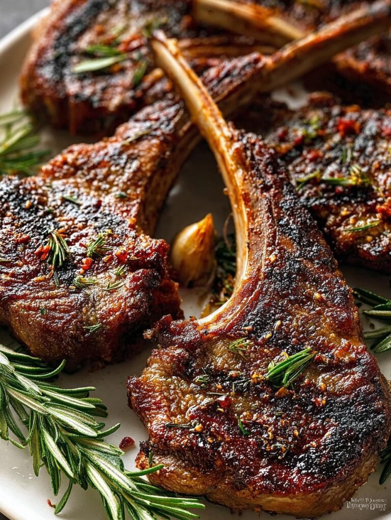 Garlic Rosemary Grilled Lamb