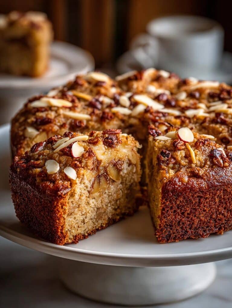 Healthy Oatmeal Apple Cake