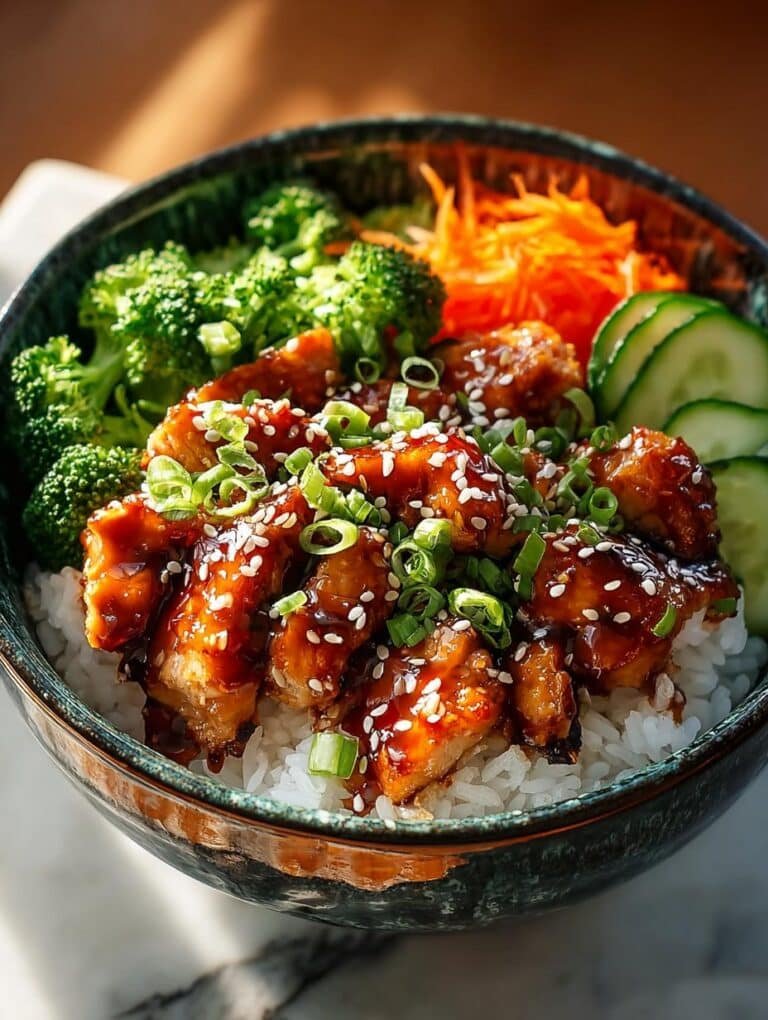 Healthy Sticky Chicken Bowls