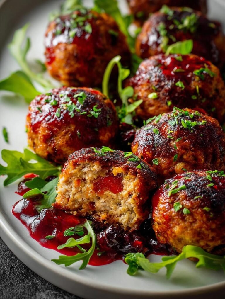 Juicy Harvest Turkey Meatballs