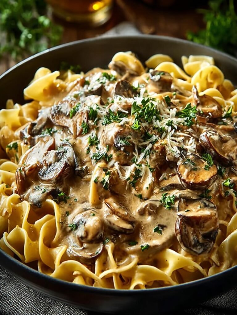Morel Mushroom Stroganoff