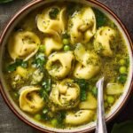 Pesto Tortellini Soup