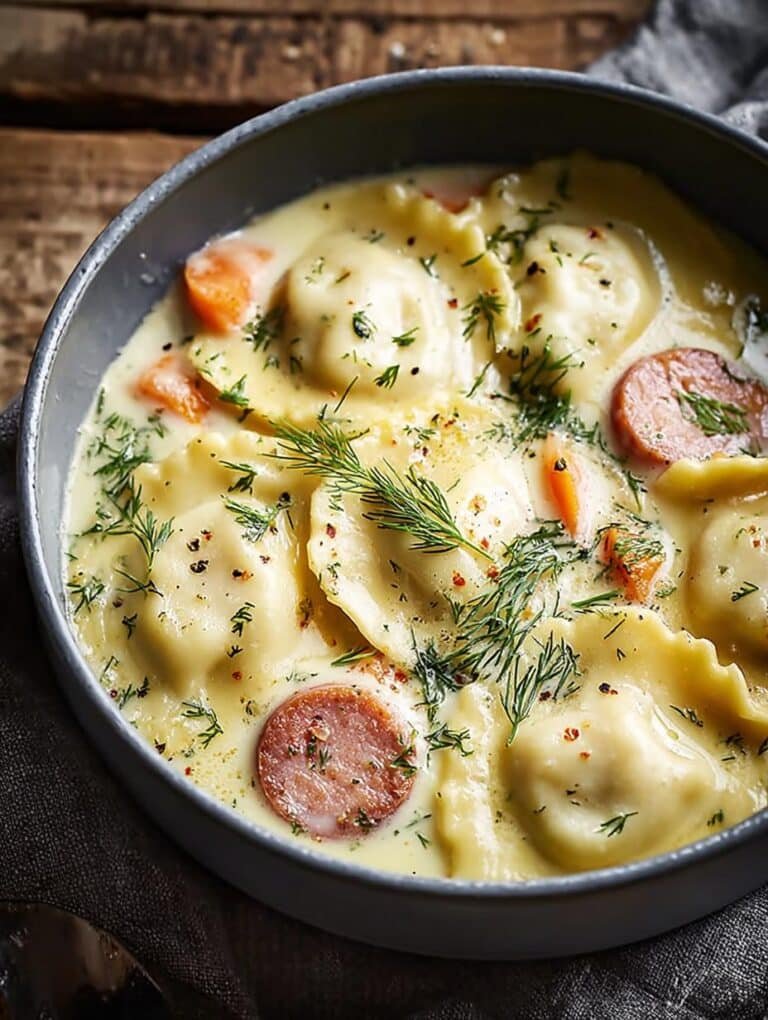 Pierogi Dill Soup