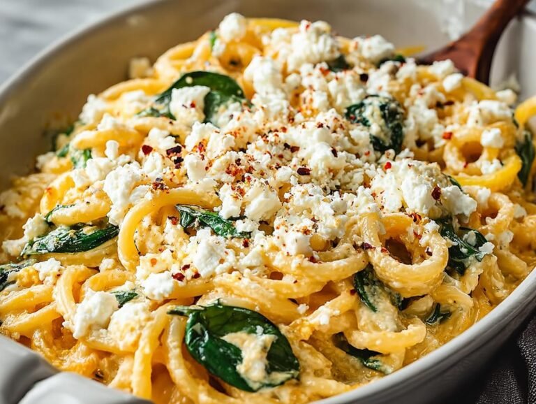 Pumpkin Feta Pasta
