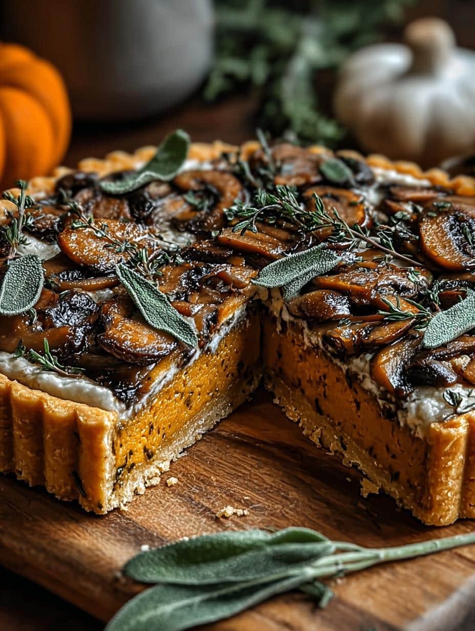 Pumpkin Sage Mushroom Tart: 1 Amazing Fall Delight - main visual representation of a delicious Pumpkin Sage Mushroom Tart