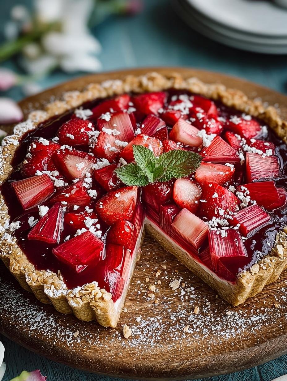 Rhubarb Tart with Oat: 5 Reasons to Fall in Love - Rhubarb Tart with Oat - main visual representation