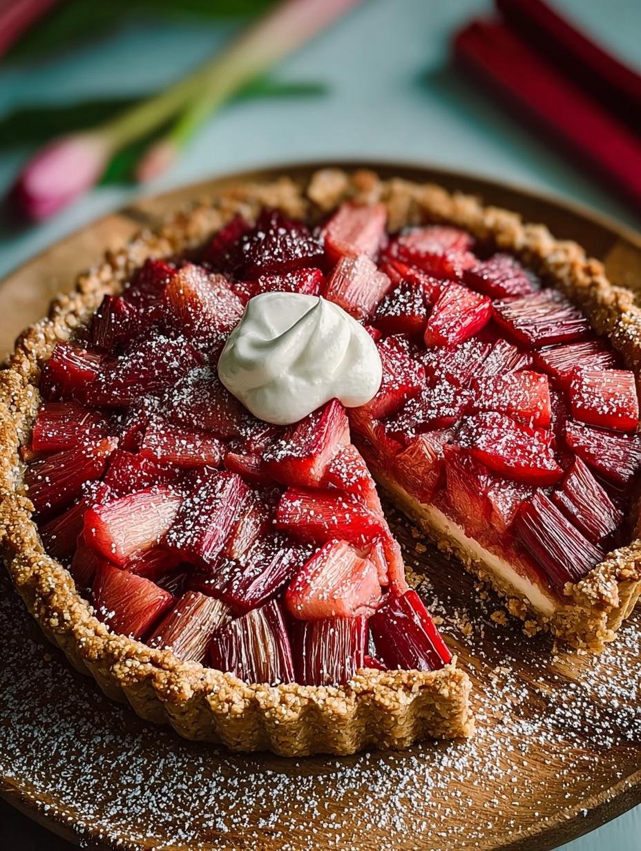 Rhubarb Tart with Oat