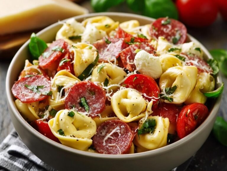 Salami Mozzarella Tortellini Pasta