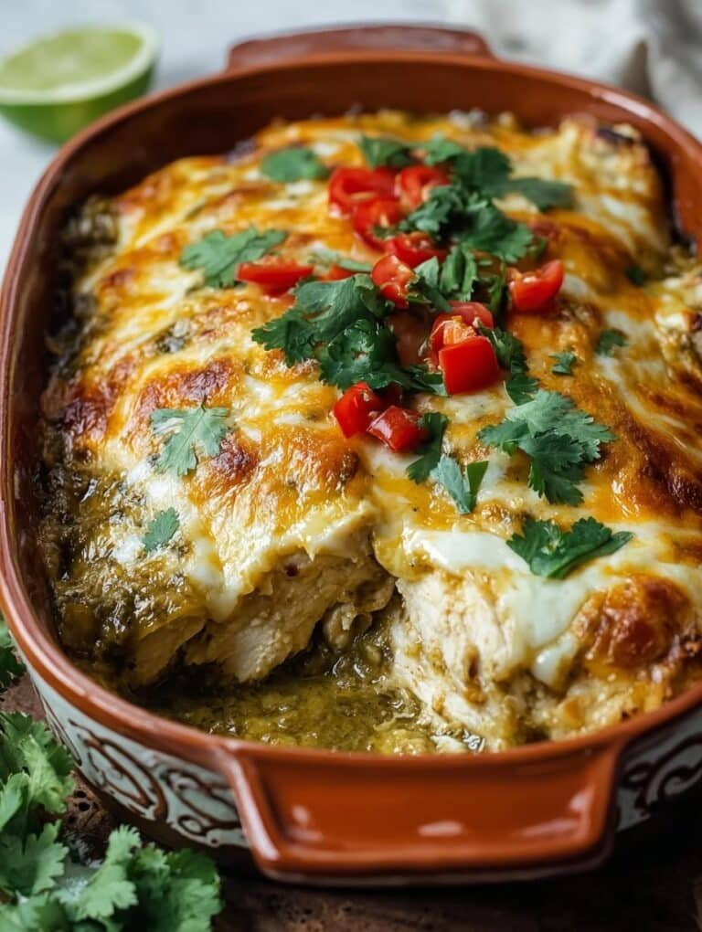 Salsa Verde Chicken Casserole