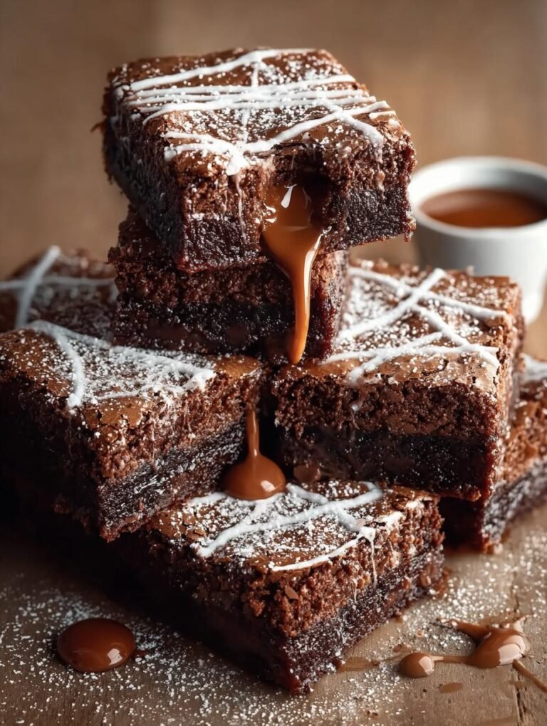Spider Web Brownies
