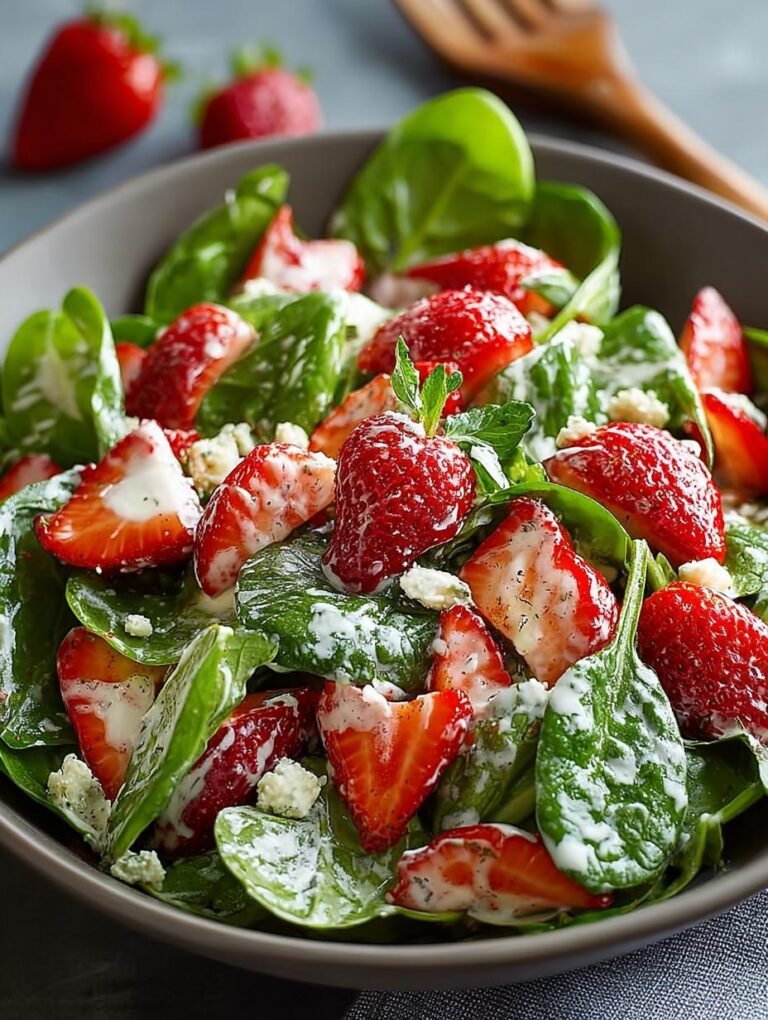Strawberry Spinach Salad