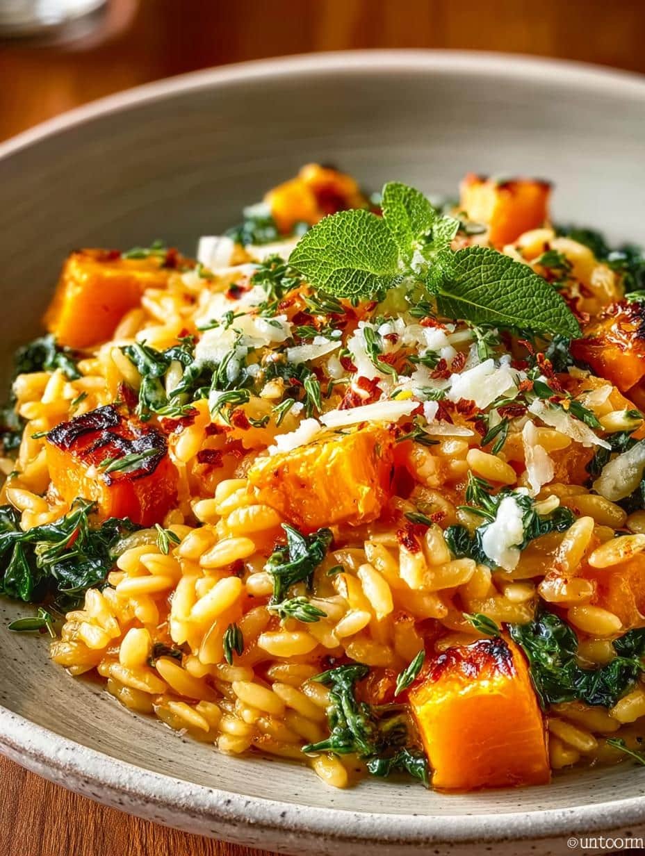 Butternut Squash Orzo with Kale: A Comforting Delight - Butternut Squash Orzo with - main visual representation