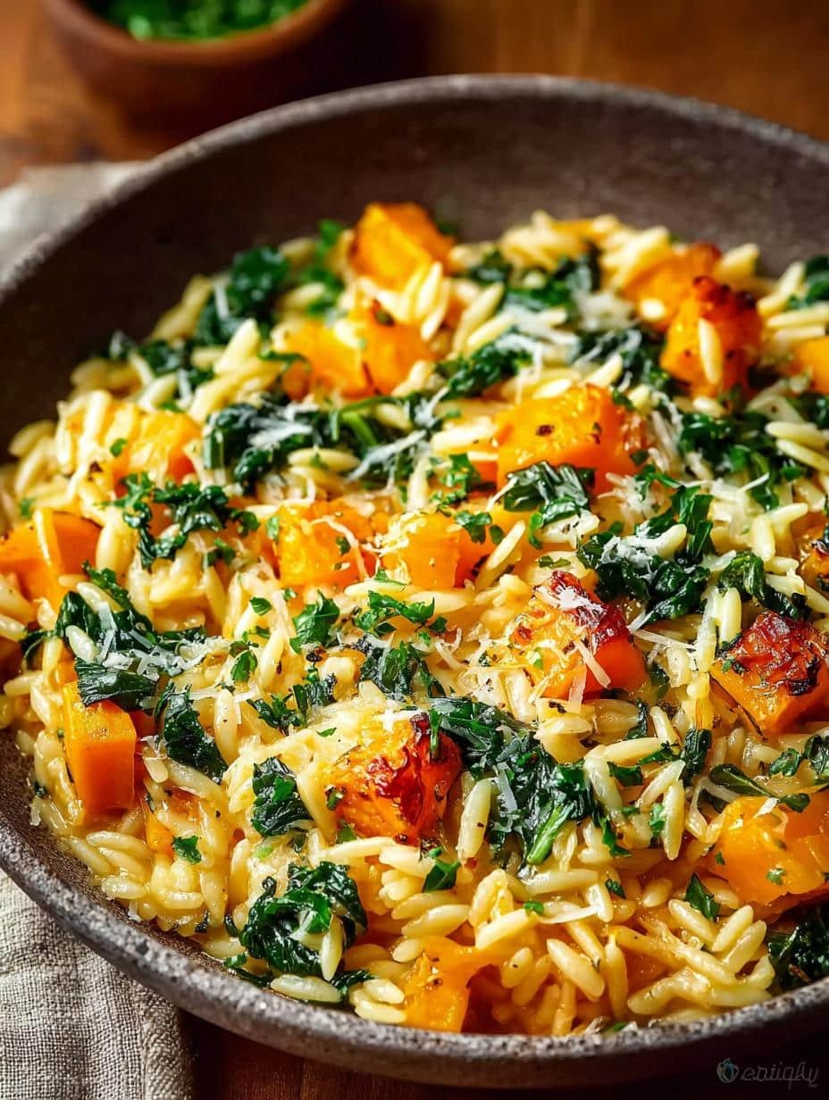 Butternut Squash Orzo with