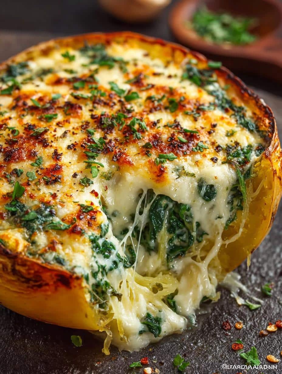 Cheesy Garlic Parmesan Spinach: 5 Comforting Recipes - Cheesy Garlic Parmesan Spinach - additional detail