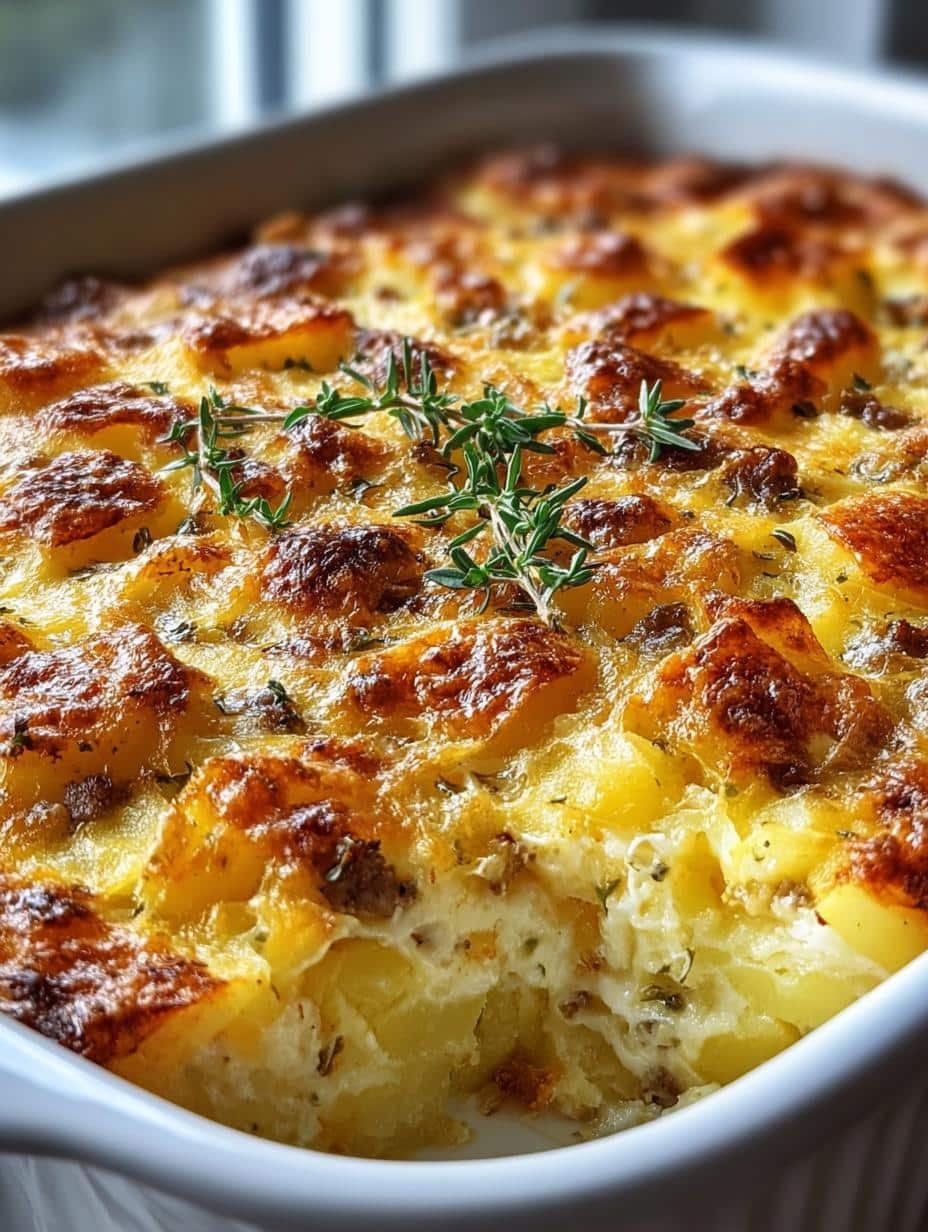 Cheesy Potato Breakfast Casserole