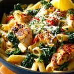 Chicken Spinach Skillet Pasta