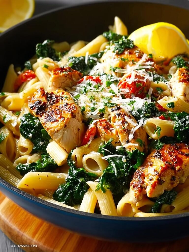 Chicken Spinach Skillet Pasta