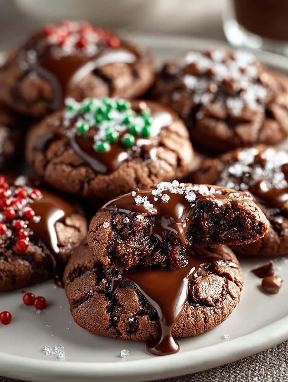 Chocolate Blossom Cookies