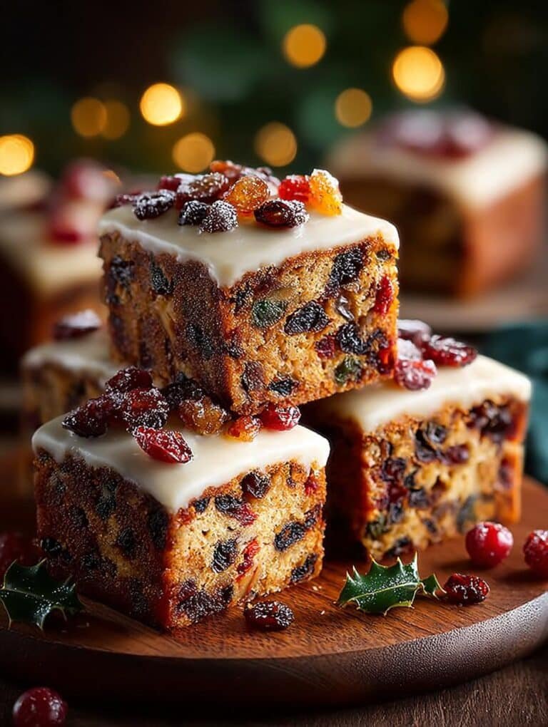 Decadent Christmas Fruitcake Traybake