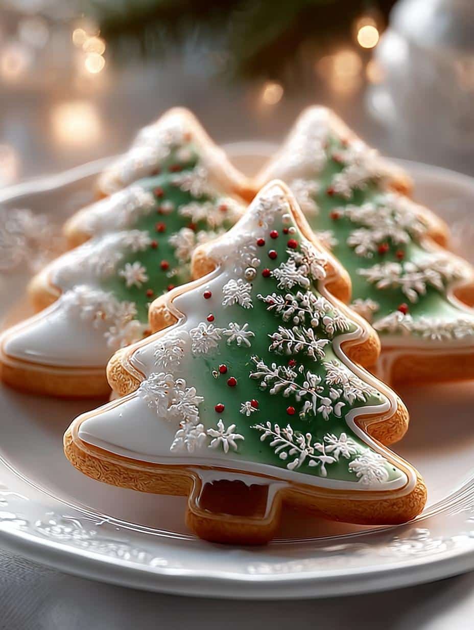 Decorated Christmas Tree Cookies: 7 Beautiful Designs - Decorated Christmas Tree Cookies - main visual representation