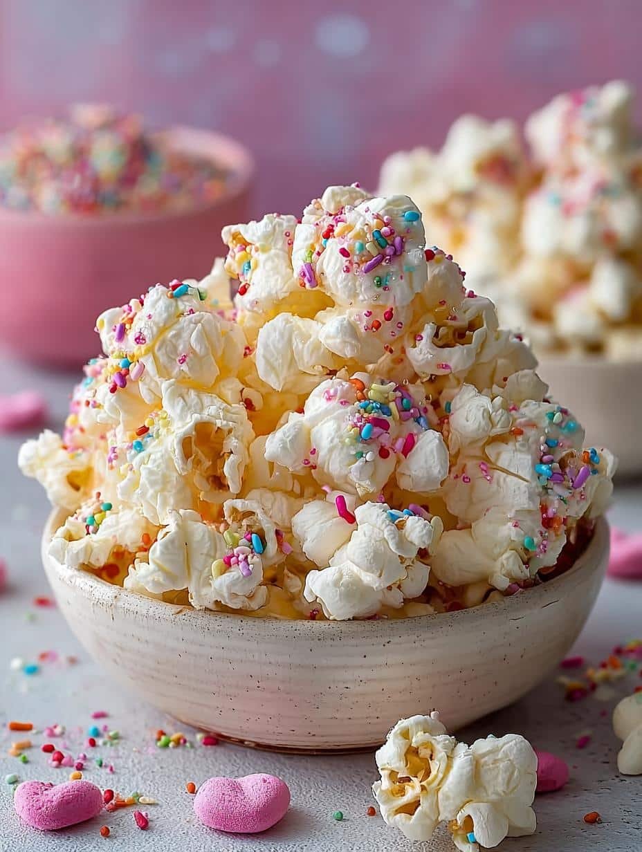 Funfetti Protein Popcorn