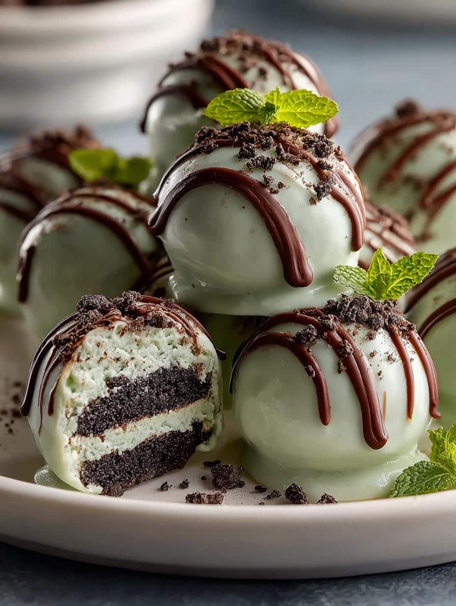 Irresistible Mint Oreo Truffles: 24 Perfect Bites - Irresistible Mint Oreo Truffles - main visual representation