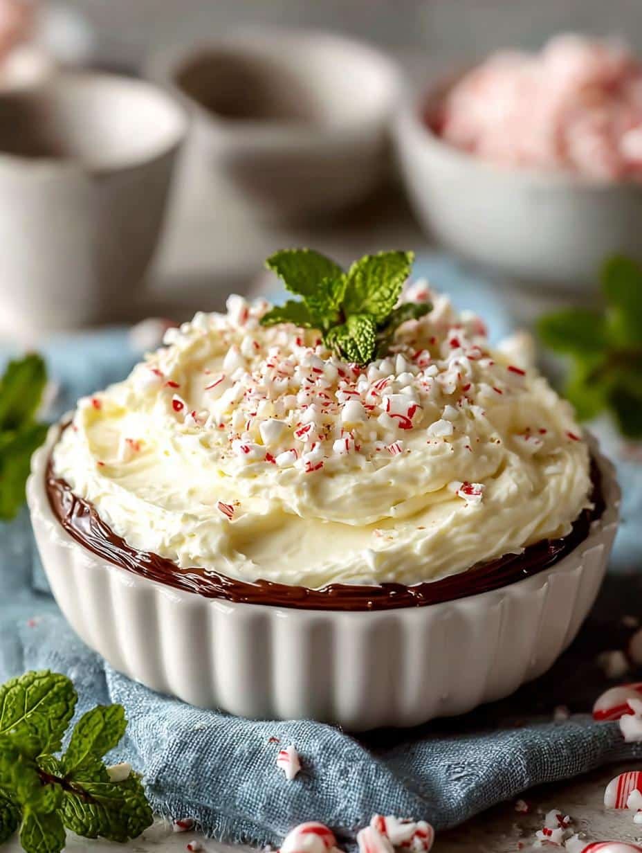 Delight in Peppermint Cheesecake Dip for Holiday Joy - Peppermint Cheesecake Dip - main visual representation