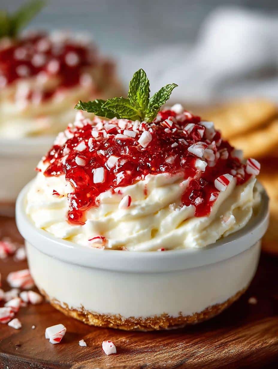 Delight in Peppermint Cheesecake Dip for Holiday Joy - Peppermint Cheesecake Dip - additional detail