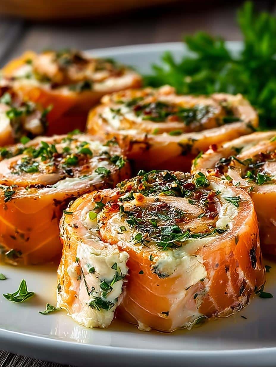Mouthwatering Stuffed Salmon Pinwheels for Dinner - Stuffed Salmon Pinwheels - additional detail