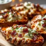 Sweet Potato Skins Cheesy
