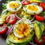 Workout Egg Avocado Salad