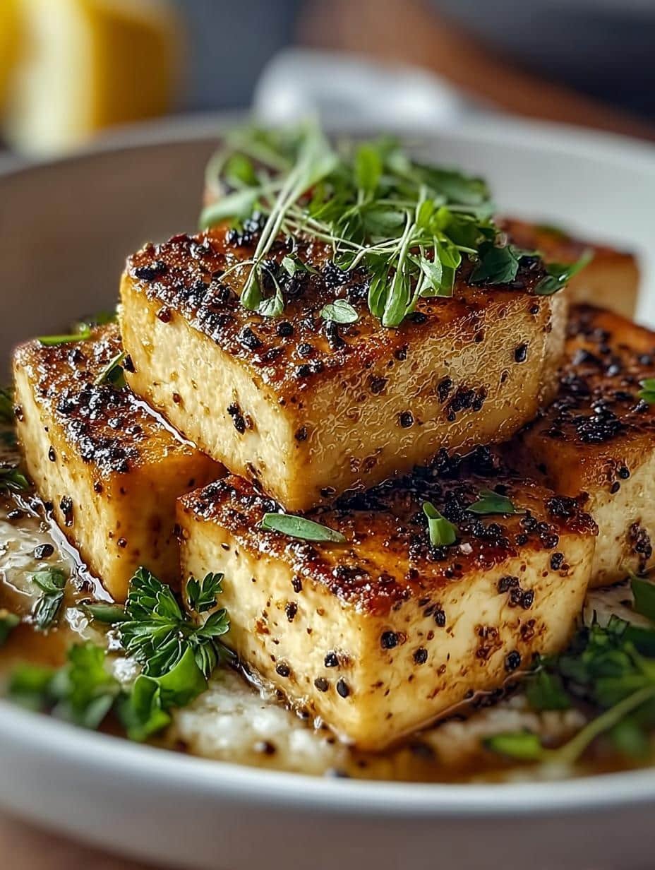 Crispy Baked Lemon Pepper Tofu That Will Delight You - Baked Lemon Pepper Tofu - additional detail