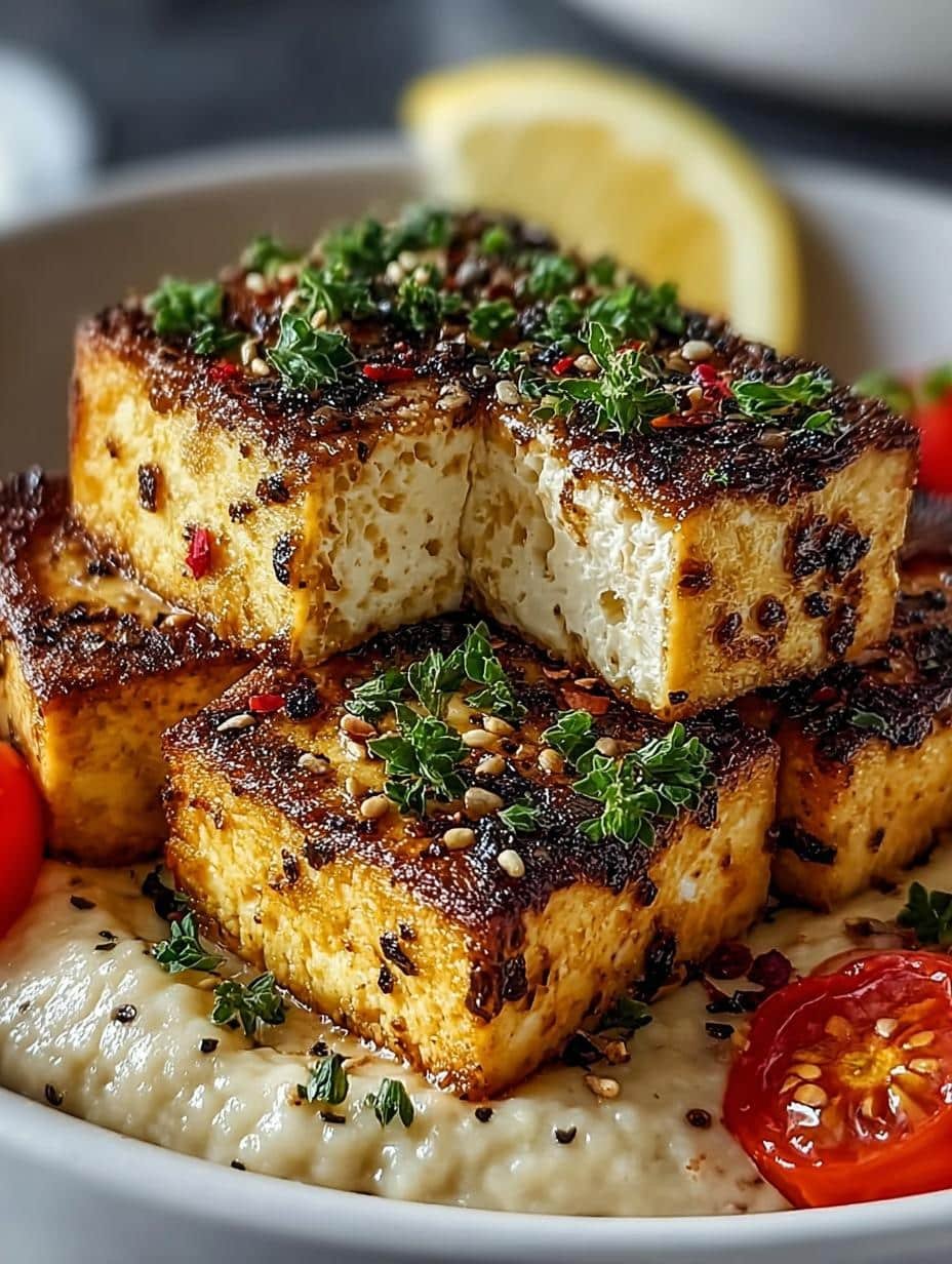 Baked Lemon Pepper Tofu