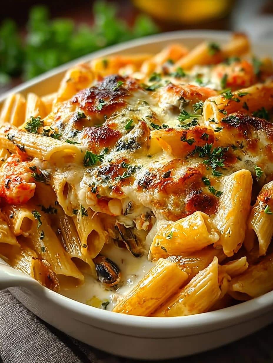 Baked Seafood Pasta