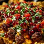 Christmas Nachos with Sausages