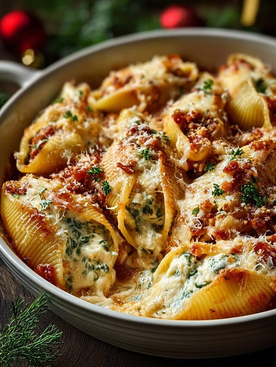 Delicious Christmas Stuffed Shells for Festive Gatherings - Christmas Stuffed Shells - additional detail