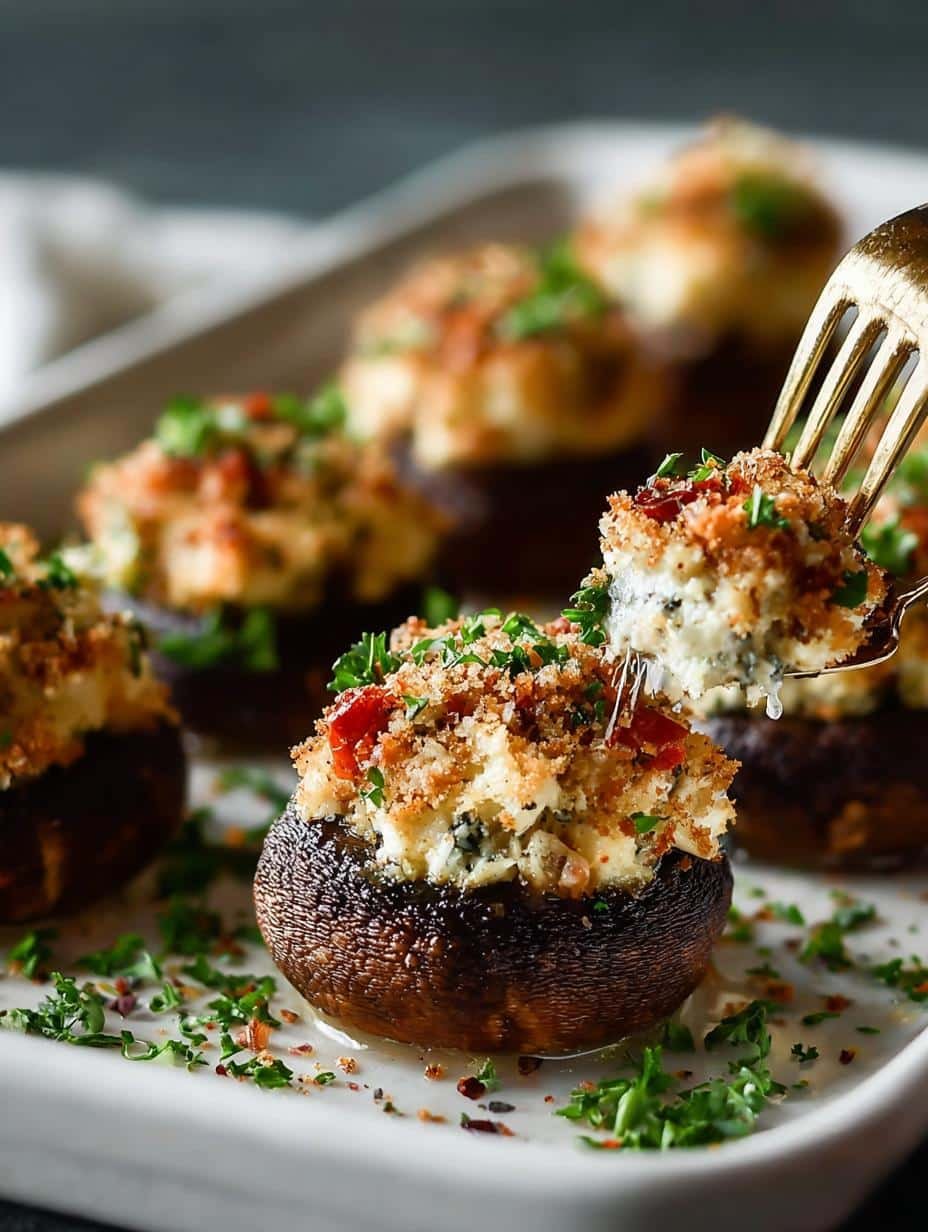 Crab Stuffed Mushrooms