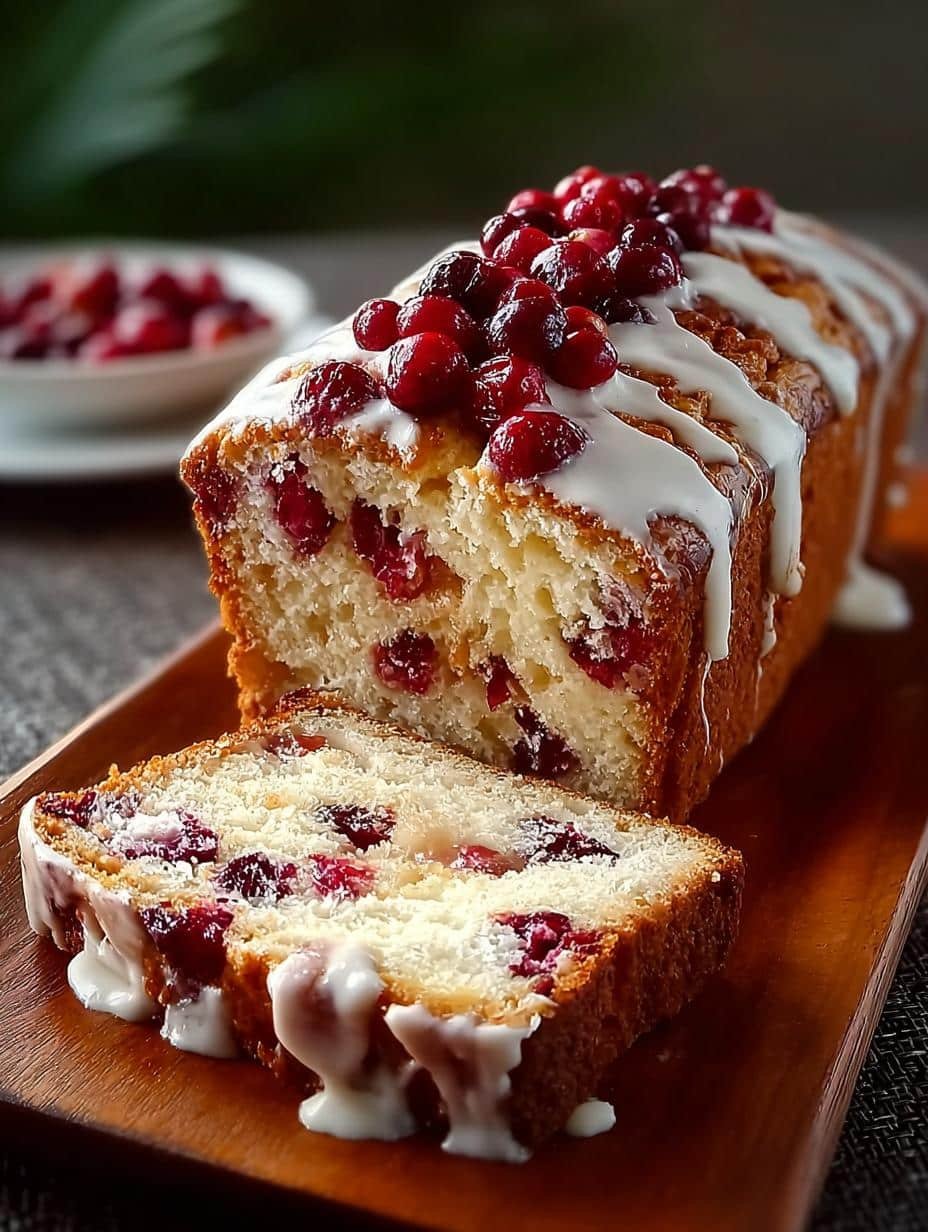 Irresistible Cream Cheese Cranberry Loaf for Cozy Gatherings - Cream Cheese Cranberry Loaf - main visual representation